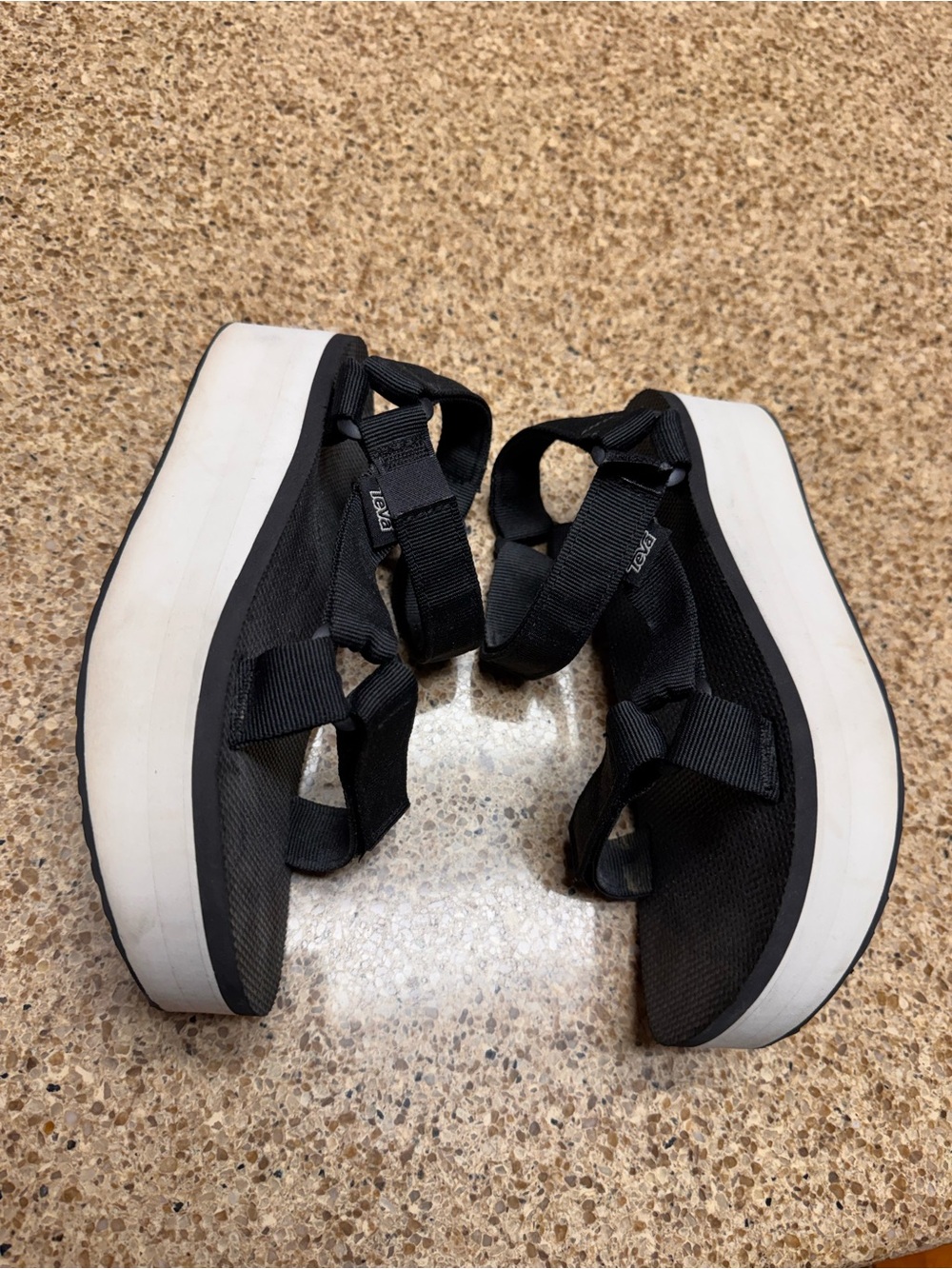 Teva Women's Black Platform Sandals